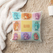 Kleurrijke Draken Doodles Kussen (Deken)