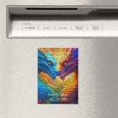 Kleurrijke Draken In Love Wedding Dank U Magneet (Insitu (Vaatwasser))