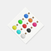 Kleurrijke drankjes Papieren servetten (Hoek)