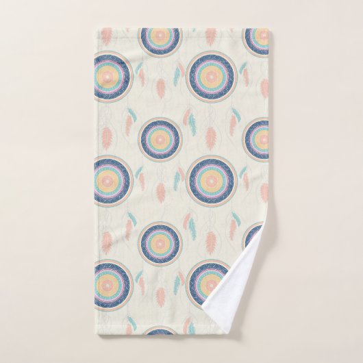 Kleurrijke Dream Catcher Mandala Bad Handdoek (Handdoek)