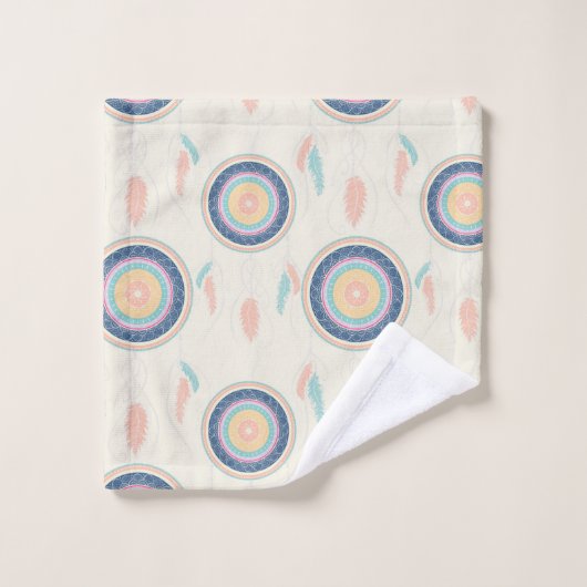 Kleurrijke Dream Catcher Mandala Bad Handdoek (Wasdoekje)