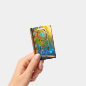 Kleurrijke Dreamcatchers in Venster Blank Badge (Handheld)