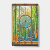 Kleurrijke Dreamcatchers in Venster Blank Badge (Achterkant)