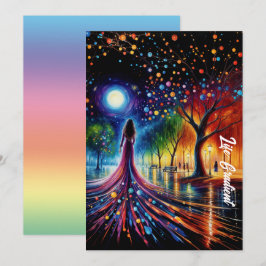 Kleurrijke dreamscape abstracte fantasiegradiënt kaart