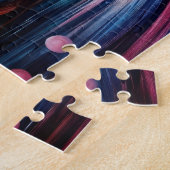 Kleurrijke dreamscape abstracte fantasiegradiënt legpuzzel (Zijkant)