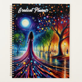 Kleurrijke dreamscape abstracte fantasiegradiënt planner