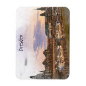 Kleurrijke Dresden Duitsland Elbe Panorama Uitzich Magneet (Verticaal)