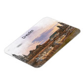 Kleurrijke Dresden Duitsland Elbe Panorama Uitzich Magneet (Linkerzijde)