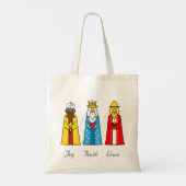 Kleurrijke Drie Wijzen Tote Bag (Achterkant)