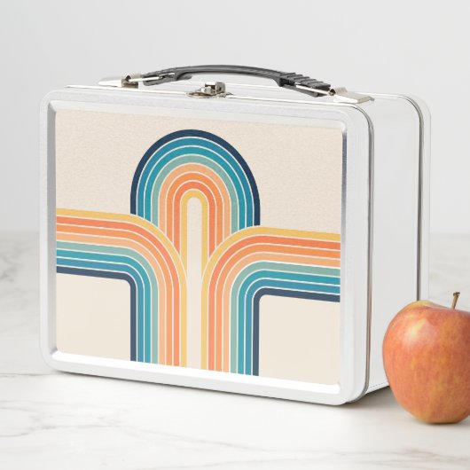 Kleurrijke driedubbele retro-archen (In situ)