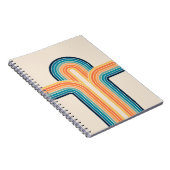 Kleurrijke driedubbele retro-archen notitieboek (Rechterzijde)