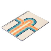 Kleurrijke driedubbele retro-archen notitieboek (Linkerzijde)