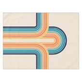 Kleurrijke driedubbele retro-archen tafelkleed (Voorkant (Horizontaal))