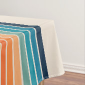 Kleurrijke driedubbele retro-archen tafelkleed (Voorbeeld)