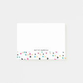 Kleurrijke driehoek Confetti op maat Post-it® Notes (Voorkant)