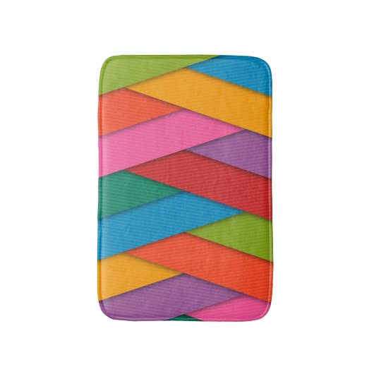 Kleurrijke Driehoek Douche Mat badkamer (Voorkant Verticaal)