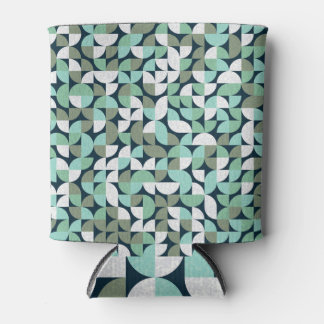 Kleurrijke driehoek generatieve kunst blikjeskoeler