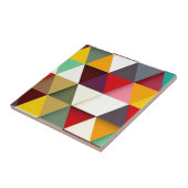 Kleurrijke driehoek, mash-up tegeltje (Zijkant)