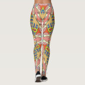 Kleurrijke driehoek patchwork, met de hand geteken leggings (Achterkant)