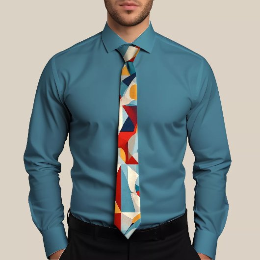 Kleurrijke driehoek Stropdas met levendig ontwerp