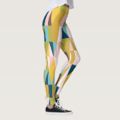 Kleurrijke driehoek tegels,  achtergrond. leggings (Rechts)