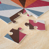 Kleurrijke driehoek Tegels:  mozaïek Legpuzzel (Zijkant)