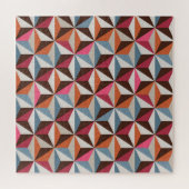 Kleurrijke driehoek Tegels:  mozaïek Legpuzzel (Horizontaal)