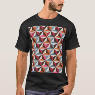 Kleurrijke driehoek Tegels:  mozaïek T-shirt