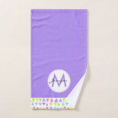 Kleurrijke Driehoek Waterverf Patroon Bad Handdoek (Handdoek)