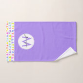 Kleurrijke Driehoek Waterverf Patroon Bad Handdoek (Handdoek)