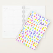 Kleurrijke Driehoek Waterverf Patroon Planner (Display)