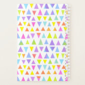 Kleurrijke Driehoek Waterverf Patroon Planner (Achterkant)