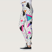 Kleurrijke driehoeken 80s stijl leggings (Links)