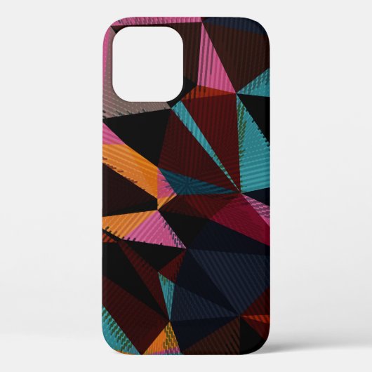 Kleurrijke driehoeken Abstracte geometrische achte Case-Mate iPhone Case (Achterkant)