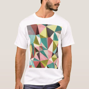 Kleurrijke driehoeken, Abstracte geometrische vorm T-shirt
