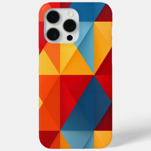 Kleurrijke driehoeken achtergrond iPhone 15 pro max hoesje