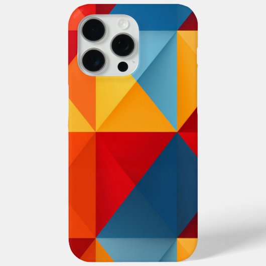 Kleurrijke driehoeken achtergrond Case-Mate iPhone case (Achterkant)
