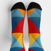 Kleurrijke driehoeken achtergrond sokken (Top)