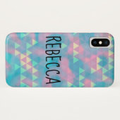 Kleurrijke Driehoeken Bewolkte Blauwe Case-Mate iPhone Case (Achterkant (horizontaal))