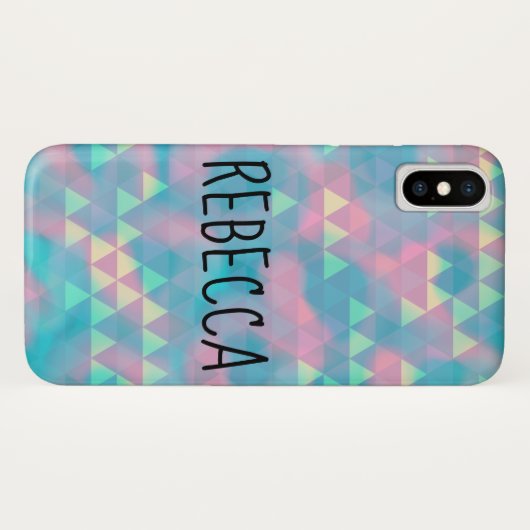 Kleurrijke Driehoeken Bewolkte Blauwe Case-Mate iPhone Case (Achterkant (horizontaal))