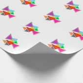 Kleurrijke Driehoeken Cadeaupapier (Hoek)