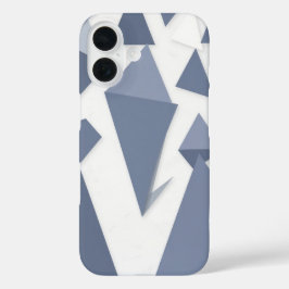 Kleurrijke driehoeken iPhone 16 hoesje