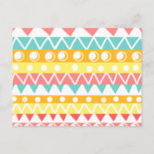 Kleurrijke driehoeken en cirkels briefkaart (Voorkant)