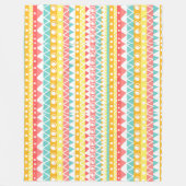 Kleurrijke driehoeken en cirkels fleece deken (Voorkant)