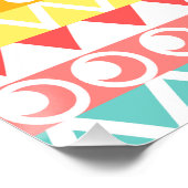 Kleurrijke driehoeken en cirkels perfect poster (Hoek)