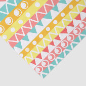 Kleurrijke driehoeken en cirkels tissuepapier (Detail)