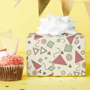 Kleurrijke driehoeken en vormen cadeaupapier