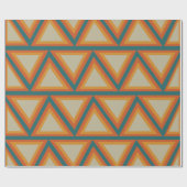 Kleurrijke Driehoeken Geometrisch Cadeaupapier (Vlak)