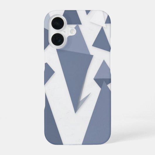 Kleurrijke Driehoeken iPhone 16 Hoesje (Achterkant)