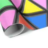 Kleurrijke Driehoeken - Levendige Game Themapatroo Cadeaupapier (Rol Hoek)